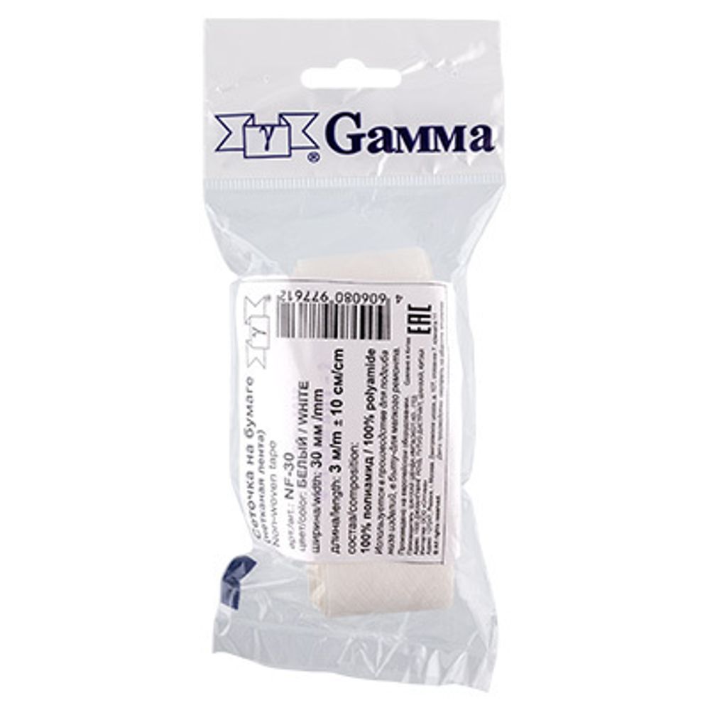 Паутинка сеточка на бумаге 30 мм / 5 шт по 3 метра, белый, NF-30, Gamma