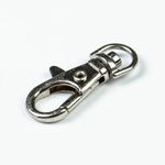 Карабин металл 09 мм (38х13 мм), никель, 10 шт