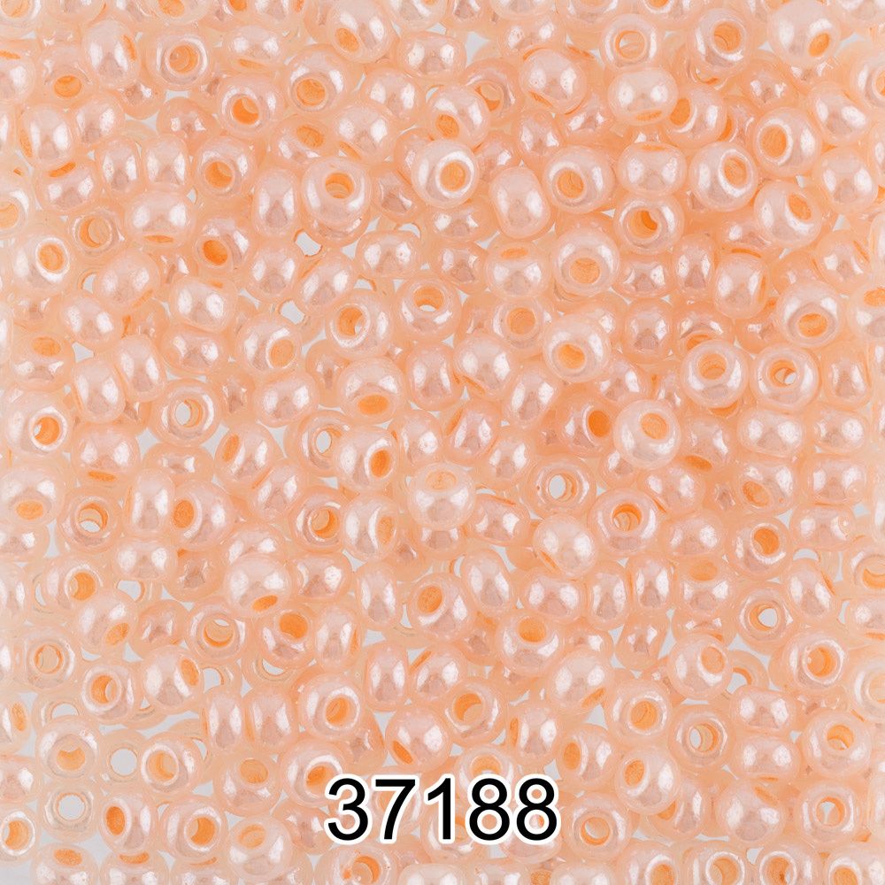 Бисер Preciosa круглый 10/0, 2.3 мм, 500 г, 37188 (Ф212) бл.персиковый