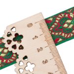 Лента (тесьма) жаккардовая 24.0 мм / 25±1 метров, рис. 9192, зеленый, С1852Г17