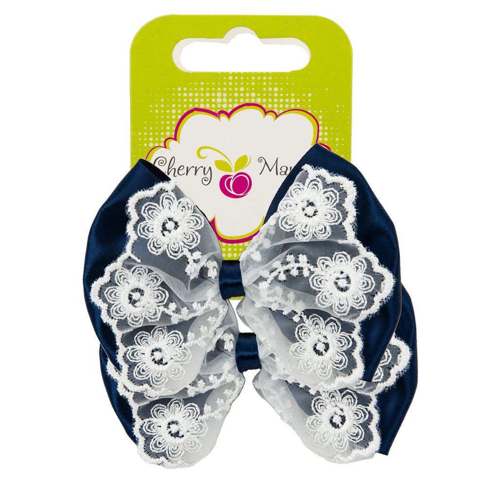 Набор резинок для волос 10 шт (5х2 шт), №02 синий-белый, Cherry Mary DR07082