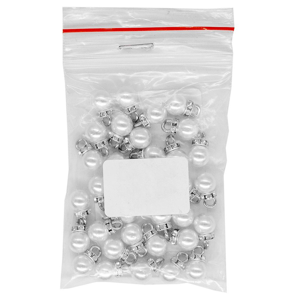 Пуговицы на ножке 8мм (white (белый)), GE18, 36 шт