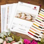 Набор для вышивания нитками Luca-S, Три изящные птички, 52х21см