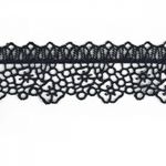 Кружево гипюр (плетёное) 45 мм, диз.2501 цв.B4815 т.синий уп.13.71м, Kruzhevo