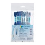 Мулине Gamma набор Спектр, цв.sapphire, 7 мотков по 8 метров