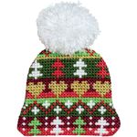 Набор для вышивания нитками Klart, Шапочка с сердечками, 6х6,5 см