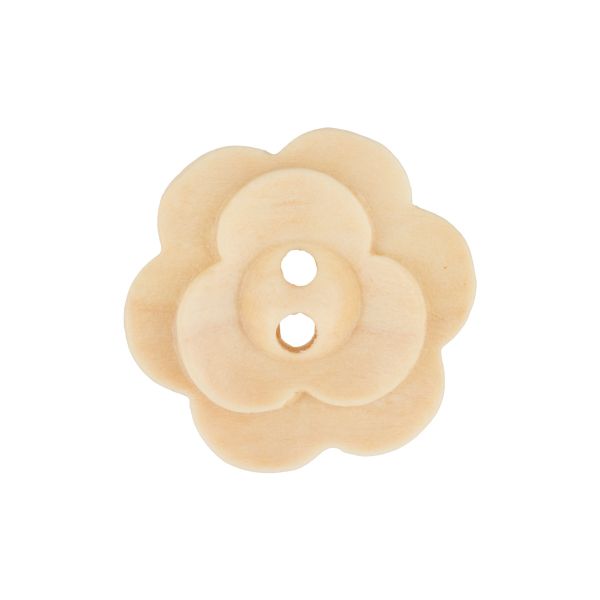 Пуговицы 2 прокола 20 мм, 24 шт, дерево, №277 бежевый, Blitz DRN 0114