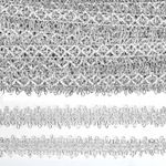 Тесьма отделочная 28 мм, 9447 цв.серебро уп.13.71м