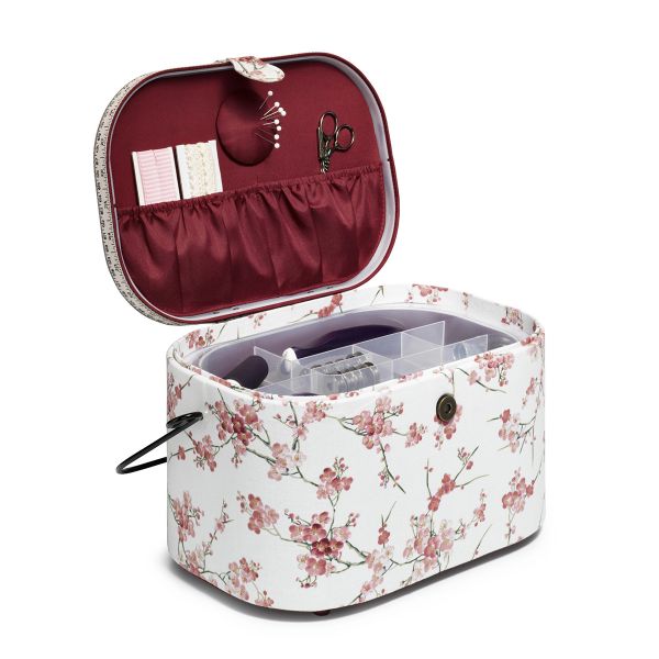 Корзина для рукоделия Prym Nostalgia овальная, 26x26x19 см