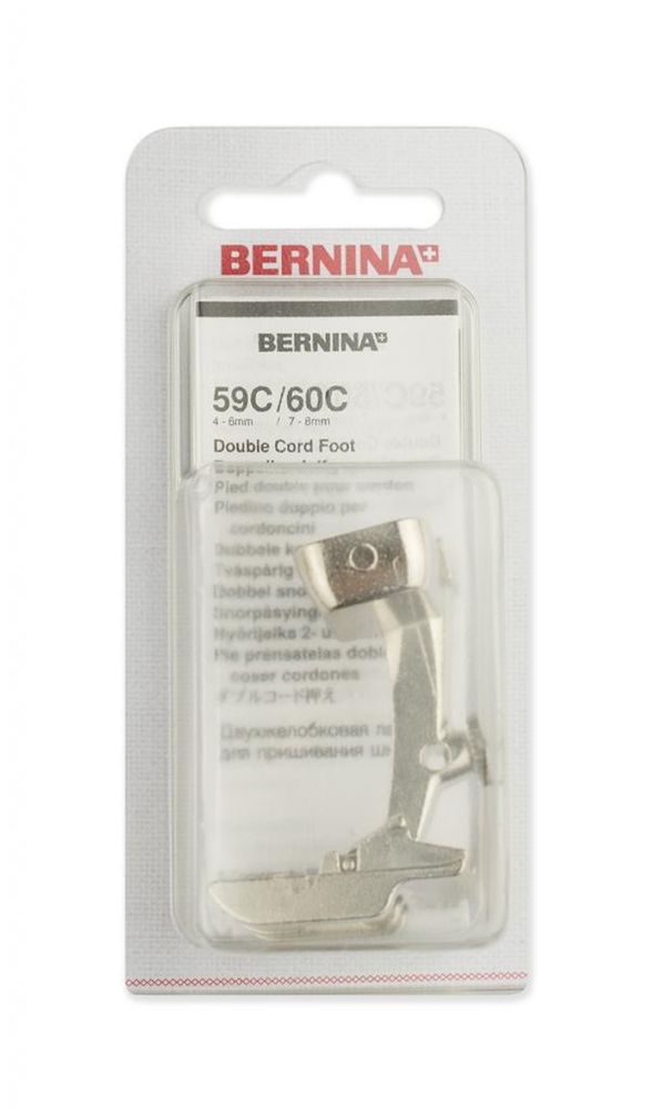 Лапка для швейной машины №60C для вшивания шнуров, 032 370 72 01, Bernina, 1 шт