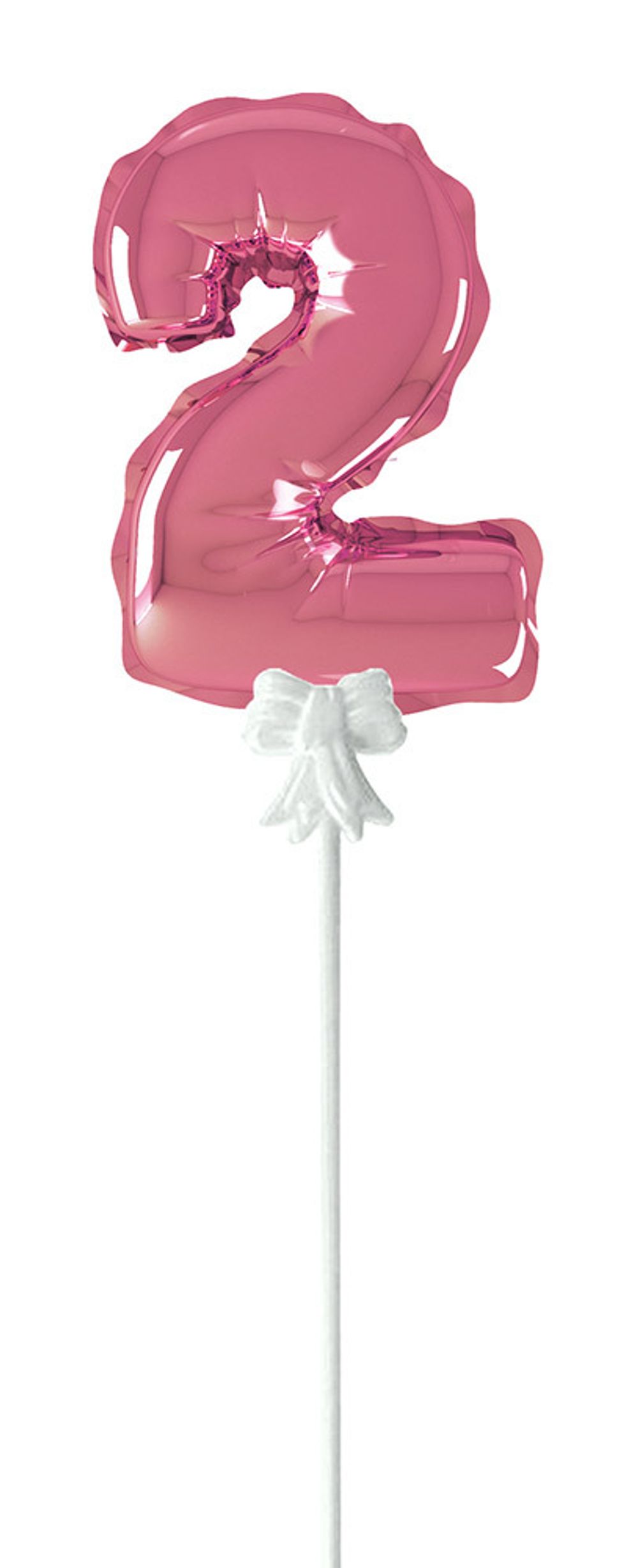 Шар самодув Цифра, 5 шт, 2, розовый, Boomzee FBZ-06