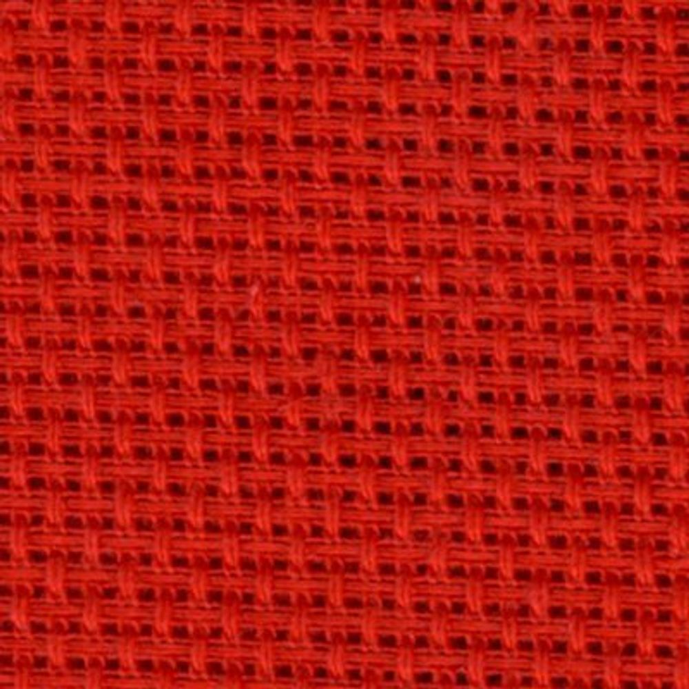 Канва средняя для вышивания, 563 (13) (10х55кл) 40х50 см, цв. красный