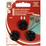 Кнопка пришивная металл ⌀21.0 мм, 3 шт, черный, KOH-I-NOOR 10 (KIN1000 №8)