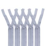 Молния трактор Arta Т6 (6 мм) 1 зам., разъем., 75 см, цв. 079 св.серый, уп.5 шт