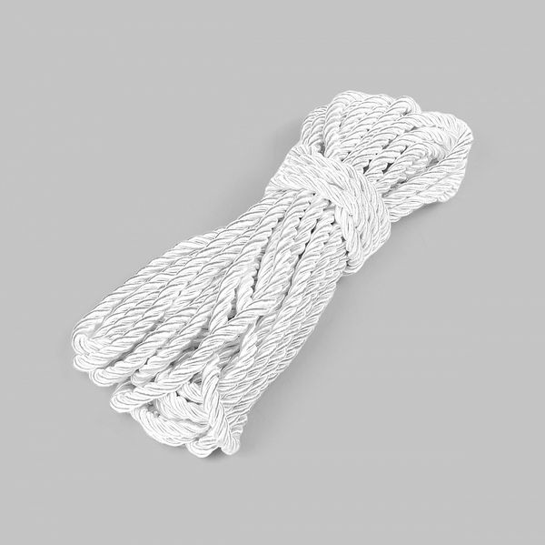 Шнур витой мебельный ⌀10.0 мм, арт.SHDV6207, цв.белый, уп.10м