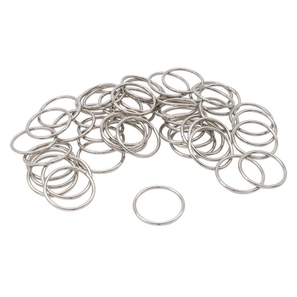 Кольцо разъемное металл in ⌀60 мм (70 мм внешн.), никель, 50 шт