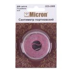 Сантиметр поливинилхлорид 200 см, 1 шт, розовый/ черный, Micron CES-200B