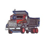 Термоаппликация Грузовик серый/многоцв, Prym