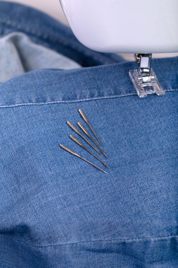 Иглы для швейных машин для джинсы 130/705 H, №80, 5 игл, М, Gamma NJ №80