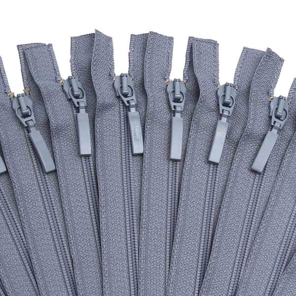 Молния спираль (витая) Arta Т5 (5 мм) 1 зам., н/раз., 18 см, цв. 243 серый, уп.10 шт