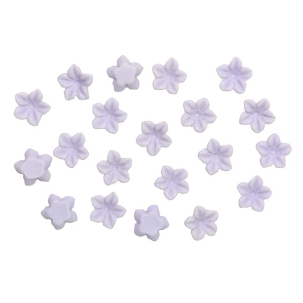 Цветочки для скрапбукинга, 6 мм, 20 шт в упак, светло-сиреневый