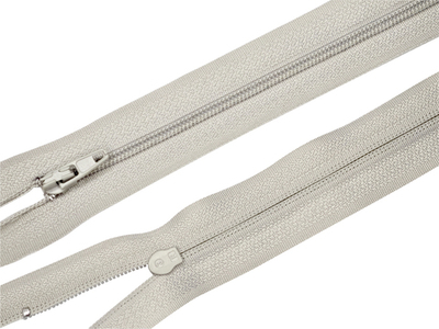 Молния спираль (витая) (цв.SBS) брючная Т3 (3 мм) 1 зам., н/раз., 20 см, автомат, S-576 светло-серый, уп.5000 шт