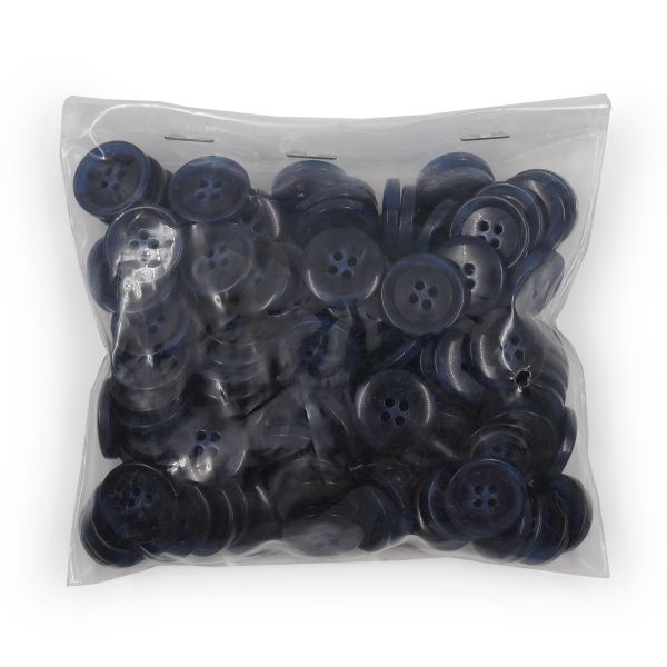 Пуговицы 4 прокола 24L (col.E (т. синий)) CN, 144 шт