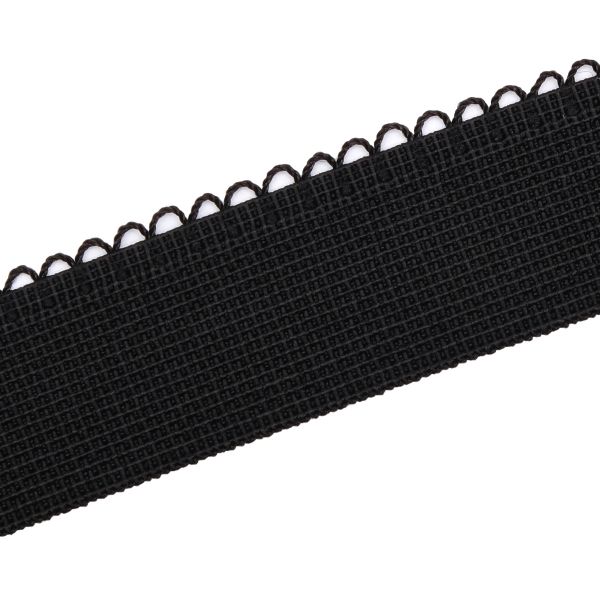 Резинка бельевая (отделочная) становая 20.0 мм / 50 метров, черный