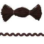 Тесьма вьюнчик 3 мм, 30 м, коричневый