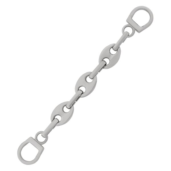 Вешалка-цепочка для одежды усиленная 80х8 мм (никель), 20 шт