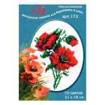 РС Студия, Красные цветочки 21х15 см