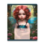 Тетрадь ученическая школьная, блёстки, A5 18 л. на скобе 65 г/м², белизна 100% 20 шт клетка, 01413 Маленькая фея, Светоч Т171