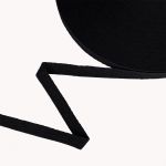 Тесьма (лента) киперная (100% х/б) 10 мм / 50 метров, черный/black, Gamma TCT-10