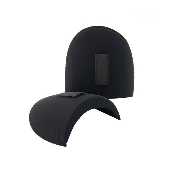 Плечевые накладки (подплечники) втачные на липучке 120х165х16 мм, с плотной обшивкой, черный, 50 пар