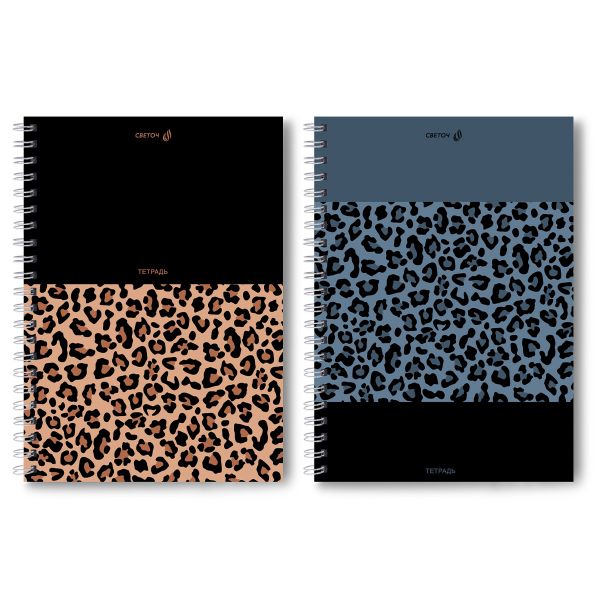 Тетрадь ученическая общая, A4 96 л. на гребне 65 г/м², белизна 100 %, 4 шт, клетка, 01244 В тренде, Светоч Т129