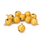 Бубенчики жемчужные 18 мм, 10 шт, Astra&Craft, QYB-014 жёлтый