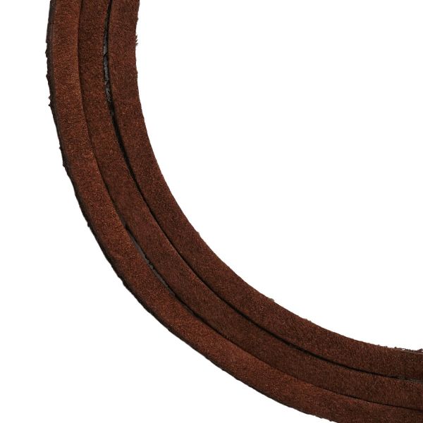 Шнур кожа натуральная ⌀3.0 мм / 1 метр, дизайн 301, 100% кожа, т.коричневый