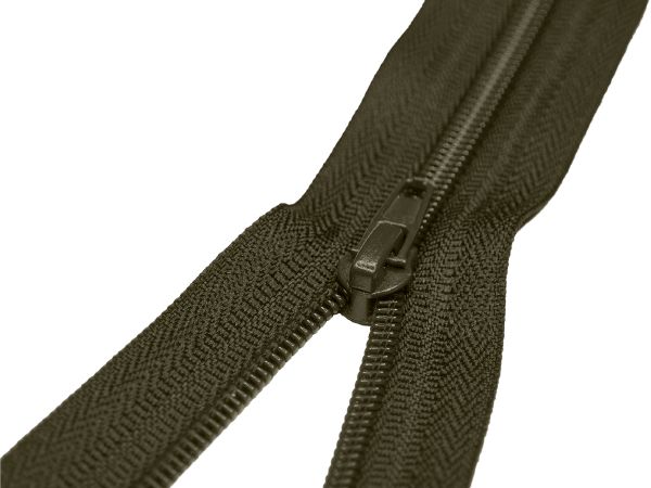 Молния спираль (витая) (цв.SBS) брючная Т4 (4 мм) 1 зам., н/раз., 20 см, автомат, S-305 хаки, 100 шт