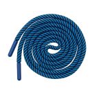 Шнурок круглый двухцветный ⌀5.0 мм / 135см, 1 шт, 21 голубой/черный, 3AR2803