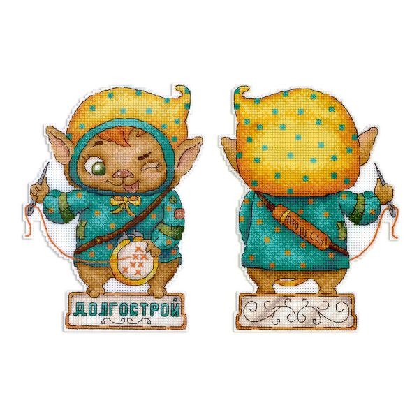 Набор для вышивания нитками МП Студия, пласт.канва Долгострой 18х13 см