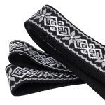 Стропа (ременная лента) 38 мм / 3 метра, [36.33 г/пог.м], с принтом 1-сторонняя, T0750 серый/черный, 3Al359