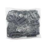 Пряжка, ПА, цветная, 30 мм (с156 т.серый), 50 шт