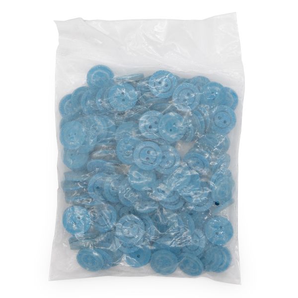 Пуговицы 2 прокола 28L (C549 бирюзовый), 0312-0386А, 144 шт