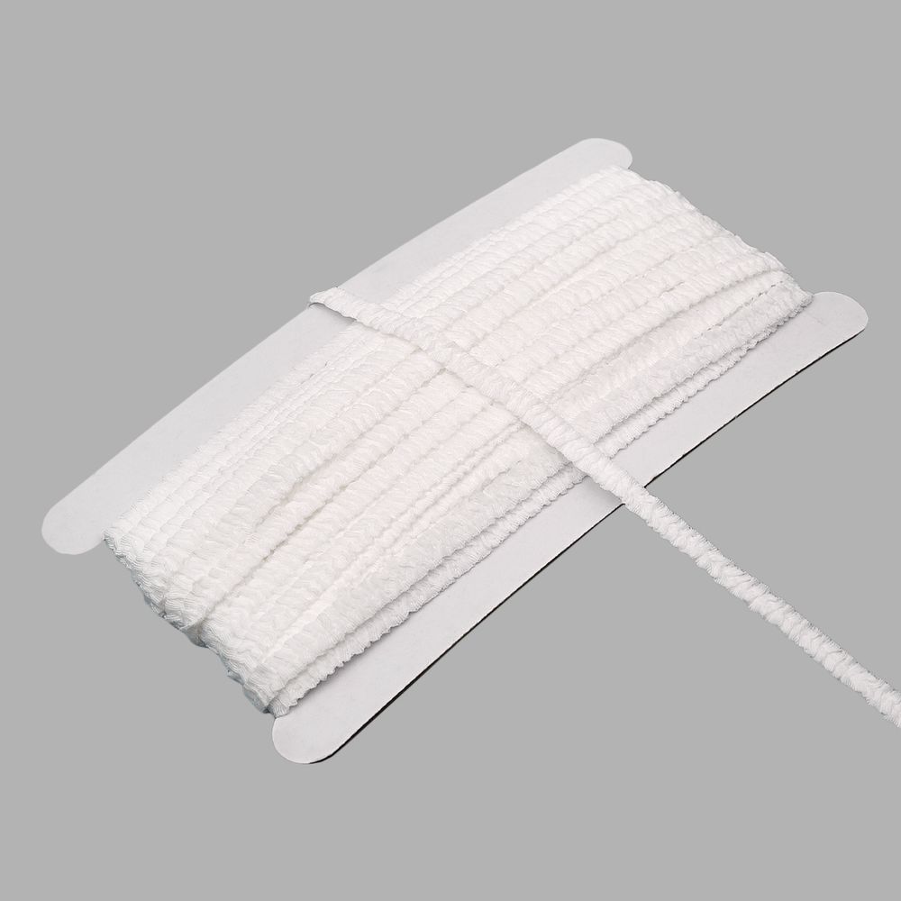 Резинка бельевая (ажурная) 7.0 мм / 13.72 метра, белый, 3AR3588