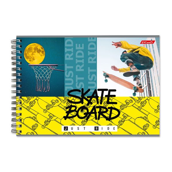 Альбом для рисования, 100 г/м², A4 29х20.5 см, на гребне 40 л., 6 шт, 40АЛГР4_000237 Будь лучшим, Светоч