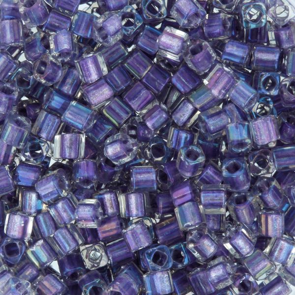 Бисер Toho Cube 2 (1.5 мм), 25 г (5х5 г), 0265 св.фиолетовый/радужный