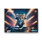 Альбом для рисования выбор.лак. 100 г/м², A4 29.5х21 см, 5 шт на гребне 40 л, 01618 МИКС Движение - жизнь, Светоч А232