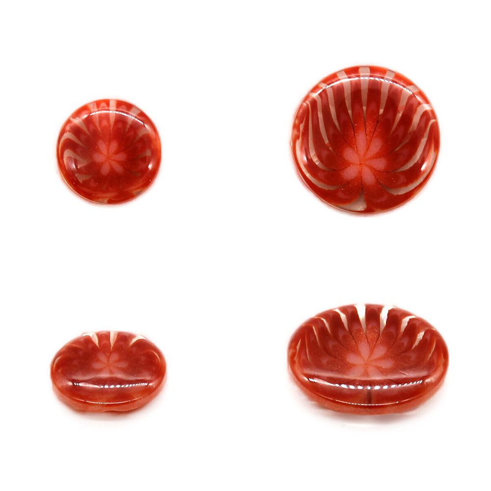 Пуговицы на ножке костюмные 15х21 мм, 24 шт, цвет терракотовый