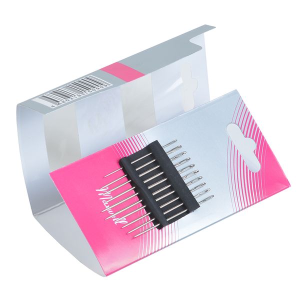 Иглы ручные вышивальные, для синели и квилтинга (острые) №4-10, уп.10 игл