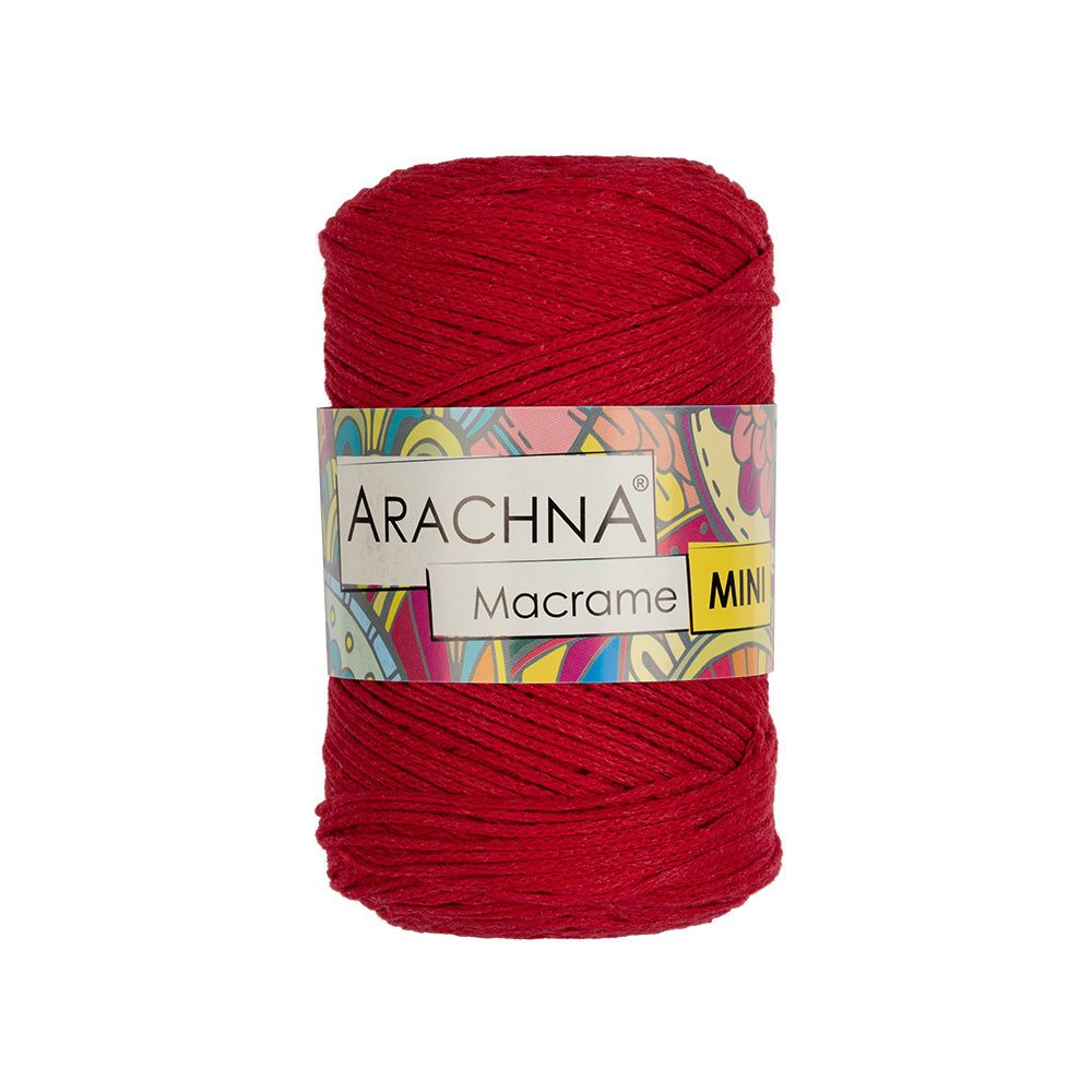 Пряжа Arachna Macrame Mini / уп.4 мот. по 250г, 230м, 08 красный